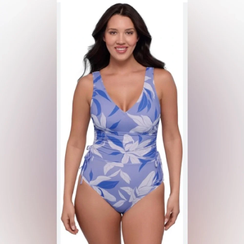 S3 Swim Women's One Piece Tropical‎ Print Swimsuit. Size Small